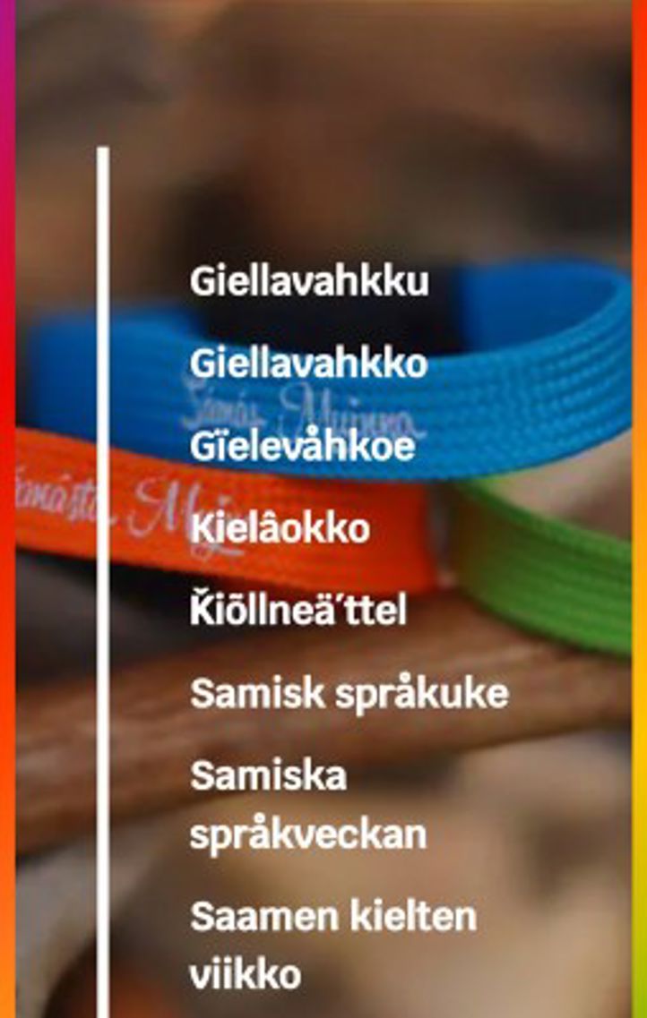 Samisk språkuke 2022
