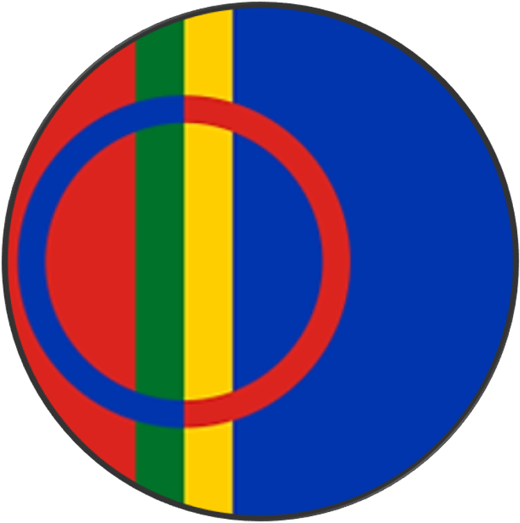 Samisk flagg sirkel