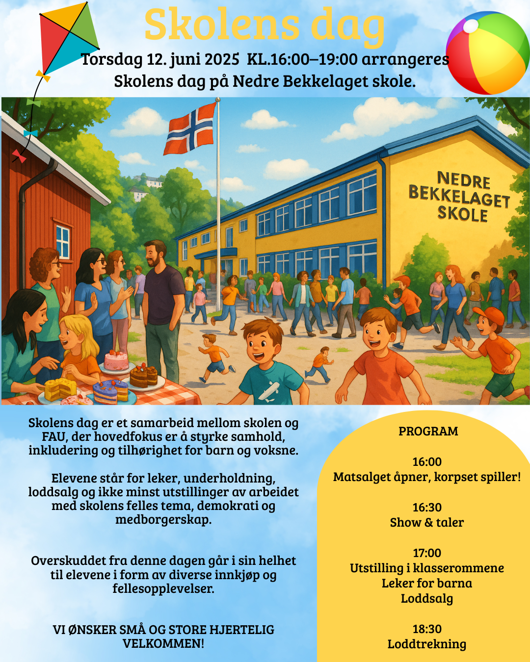 Program til arrangement